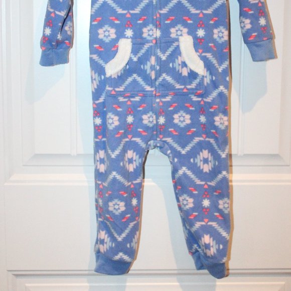 3/$20 🏷 Carters Fleece One Piece Size 18m - Picture 3 of 3
